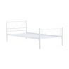 Łóżko metalowe 90x200 (białe) MBD9216