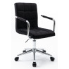Fotel obrotowy velvet (czarny) N-15