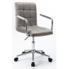 Fotel obrotowy velvet (szary) N-15