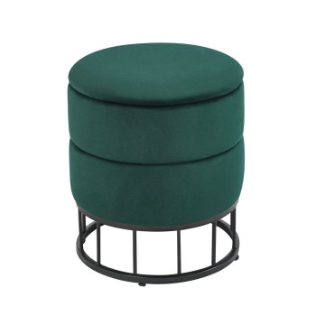 Puf velvet - Riviera 38 zielony P3-FX (B)