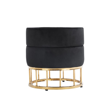 Puf velvet - Riviera 100 czarny P3-FX (G)