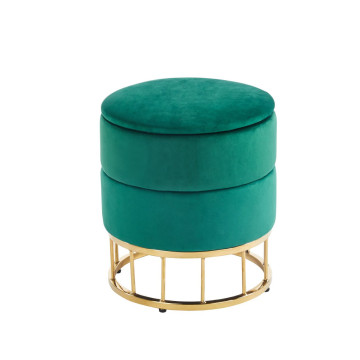 Pufa velvet (zielona) P3-FX (G)