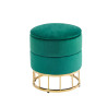 Pufa velvet (zielona) P3-FX (G)