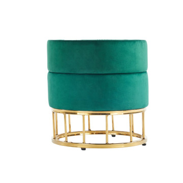 Pufa velvet (zielona) P3-FX (G)