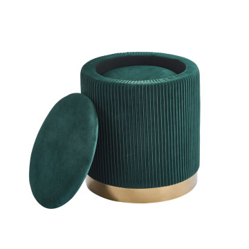 Pufy (zestaw 2 szt.) velvet - Riviera 38 zielone P4-FX