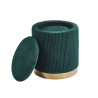 Pufy (zestaw 2 szt.) velvet - Riviera 38 zielone P4-FX