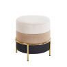 Puf velvet (beż/cappuccino/czarny) P8-FX (G)