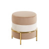 Puf velvet (cappuccino/beż/cappuccino) P8-FX (G)