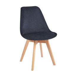 Krzesło velvet (czarne) PC-010-V