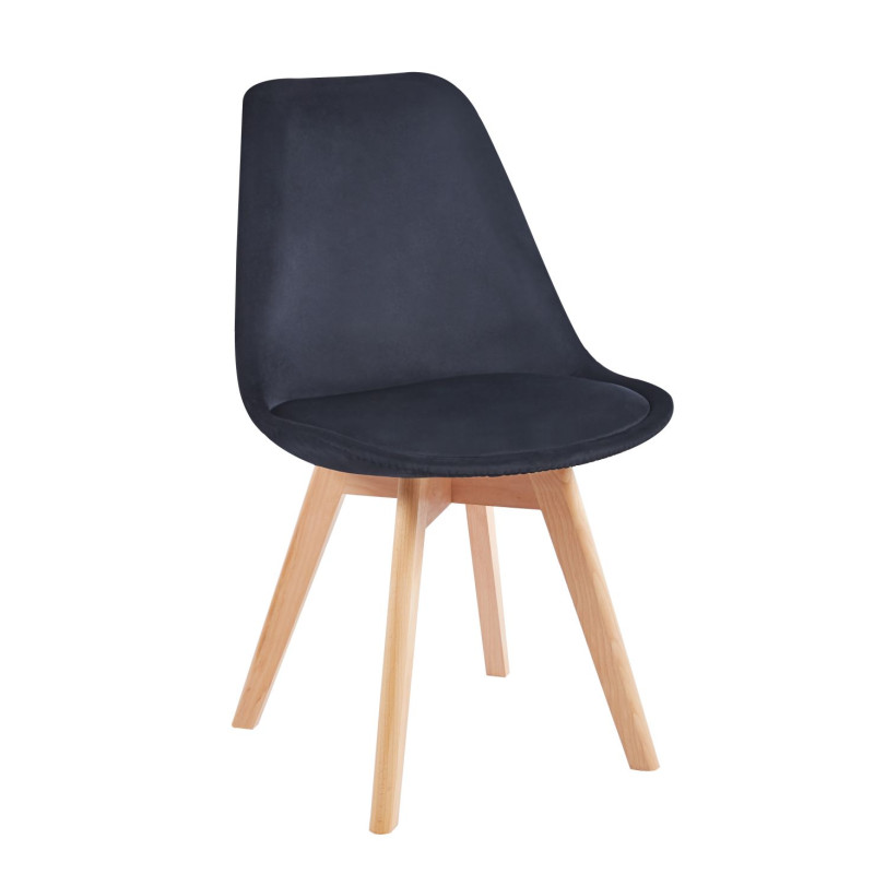 Krzesło velvet (czarne) PC-010-V