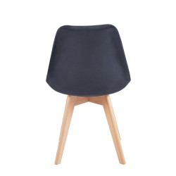 Krzesło velvet (czarne) PC-010-V