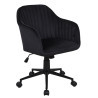 Fotel obrotowy velvet (czarny) FB1-FX