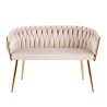 Sofa velvet - Riviera 06 beżowa SF2-FX (G)