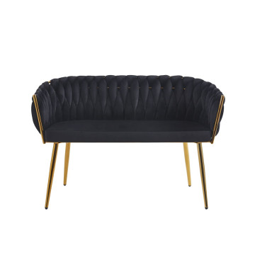 Sofa velvet - Riviera 100 czarna SF2-FX (G)