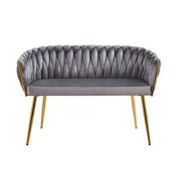 Sofa velvet - Riviera 91 szara SF2-FX (G)
