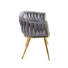 Sofa velvet - Riviera 91 szara SF2-FX (G)