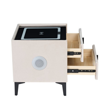Szafka nocna SMART - velvet beżowa Riviera 06 SN11-FX