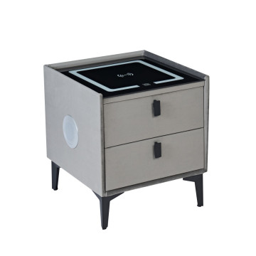 Szafka nocna SMART - velvet szara Riviera 91 SN11-FX
