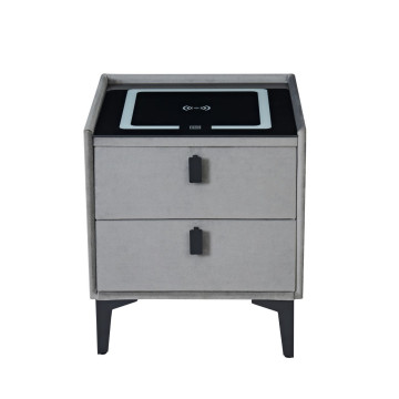 Szafka nocna SMART - velvet szara Riviera 91 SN11-FX