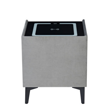 Szafka nocna SMART - velvet szara Riviera 91 SN11-FX