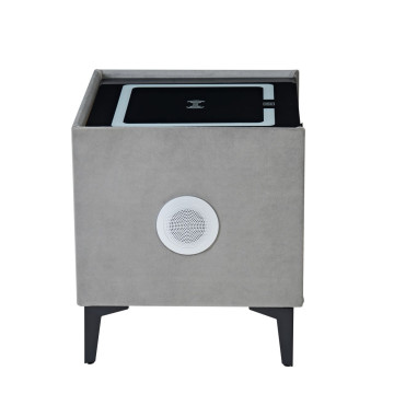 Szafka nocna SMART - velvet szara Riviera 91 SN11-FX