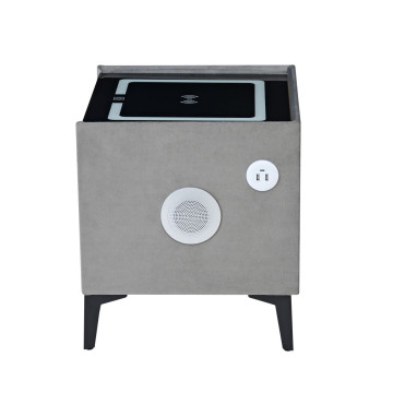 Szafka nocna SMART - velvet szara Riviera 91 SN11-FX
