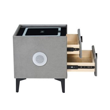 Szafka nocna SMART - velvet szara Riviera 91 SN11-FX