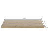 Blat dąb artisan ST/L (B)-FX Blat 67x101