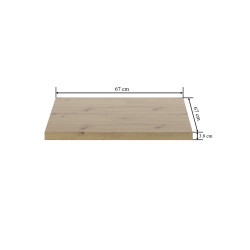 Blat dąb artisan ST/L (B)-FX Blat 67x67