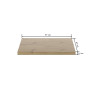Blat dąb artisan ST/L (B)-FX Blat 67x67