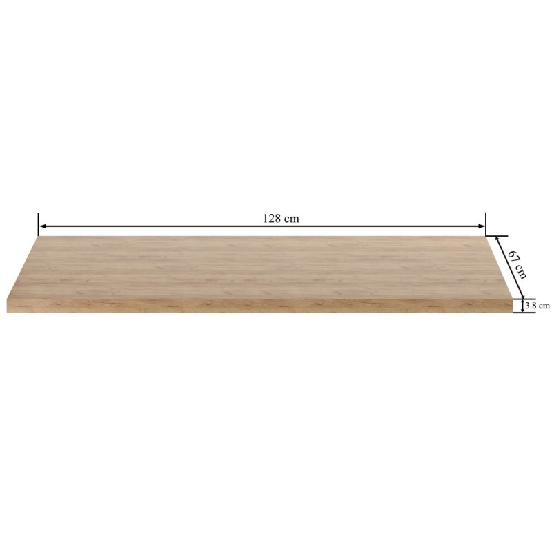 Blat dąb złoty craft ST/L (B)-FX Blat 67x128