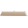 Blat dąb złoty craft ST/L (B)-FX Blat 67x128