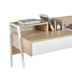 Biurko (dąb sonoma/biały) B15-FX