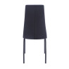 Krzesło velvet - Riviera 100 czarne DC2-092V (B)