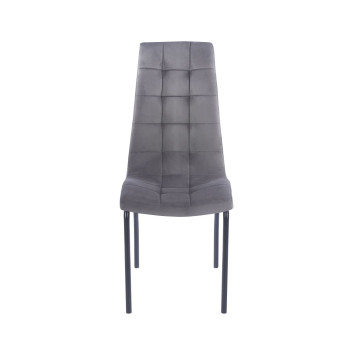 Krzesło velvet - Riviera 91 szare DC2-092V