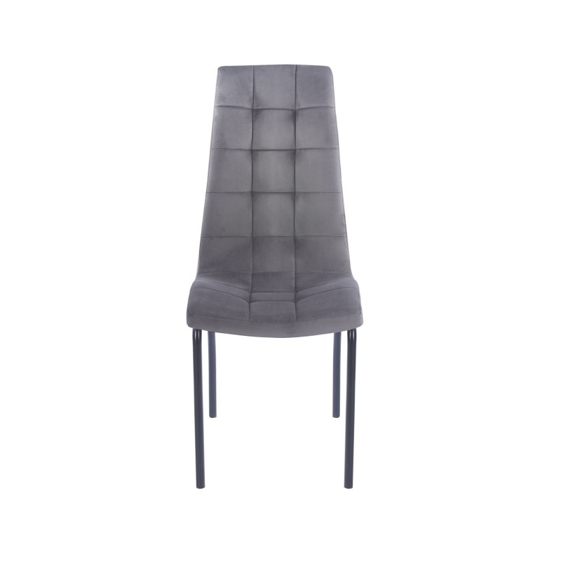 Krzesło velvet - Riviera 91 szare DC2-092V