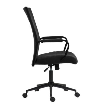 Fotel obrotowy velvet (czarny) FB14-FX velvet
